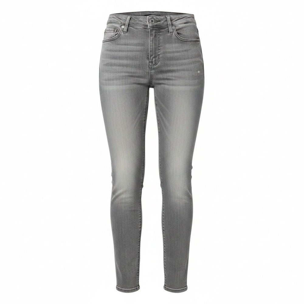 Athleta Gray Wash Skinny Stretch Denim Jeans Womens Size 2 Everyday Comfort Chic